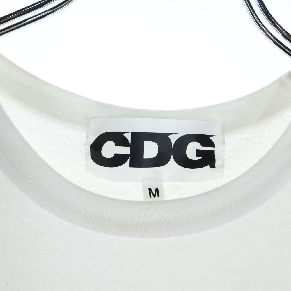 CDG(シーディージー) 1986 COMME des GARCONS T-SHIRT ロゴプリントTシャツ 半袖カットソー ホワイト SZ-T028 AD2025
