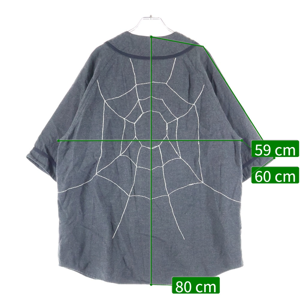 KAPITAL(キャピタル) 綿ウール GREAT KOUNTRY ベースボールシャツ グレー K2505SS215