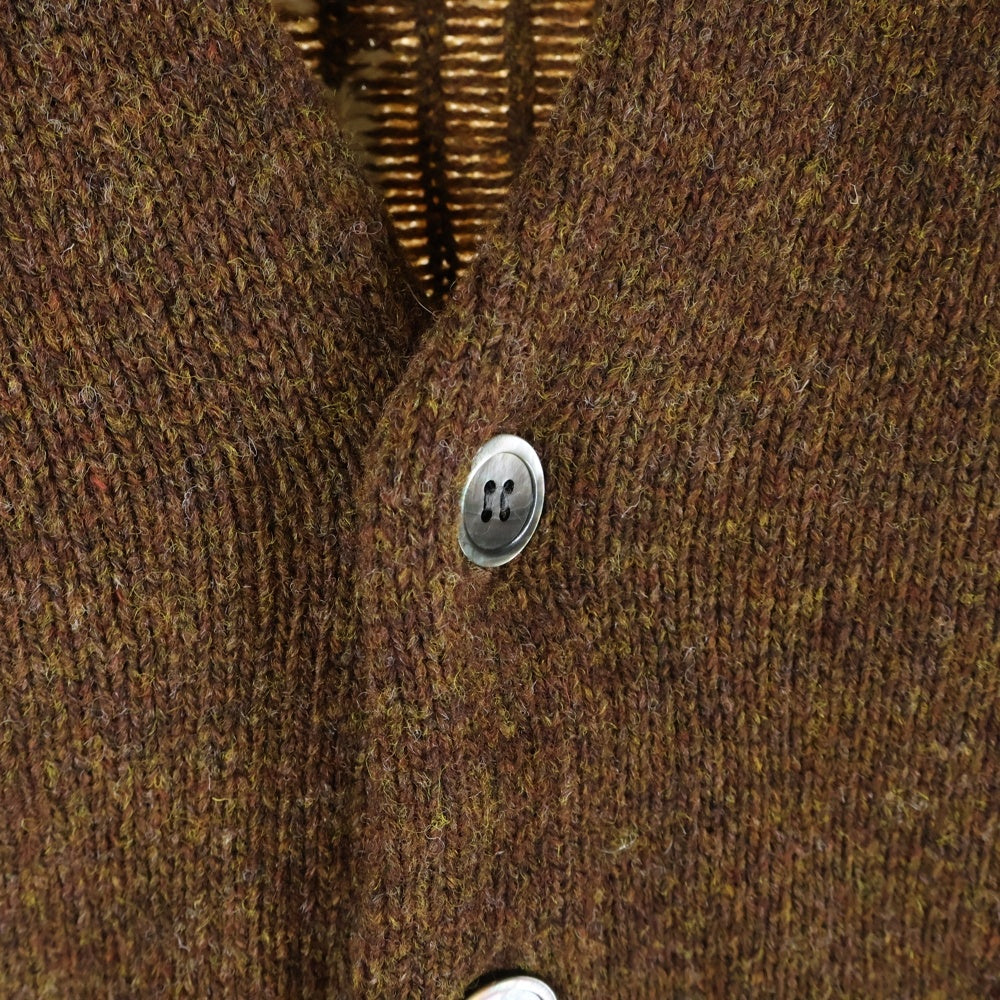 KAPITAL キャピタル 5G ウール BONE ショートカーディガン KAPITAL(キャピタル) 5G ウール BONEショートカーディガン ブラウン EK