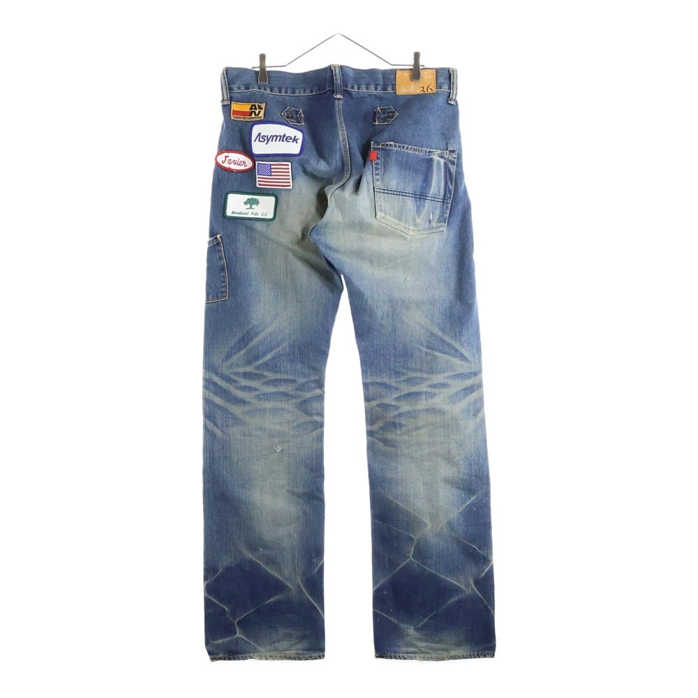 anachronorm(アナクローム) ゼータ2 ワッペン ダメージ加工デニムパンツ No.262