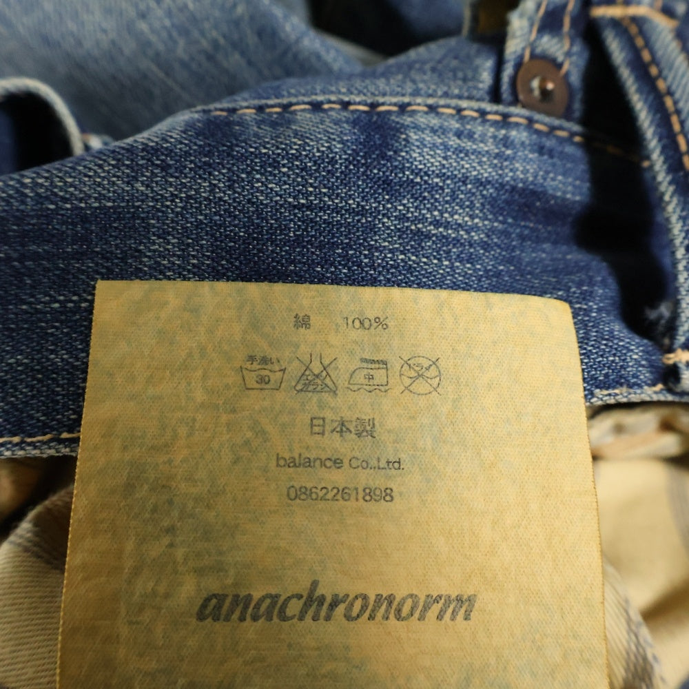 anachronorm(アナクローム) ゼータ2 ワッペン ダメージ加工デニムパンツ No.262
