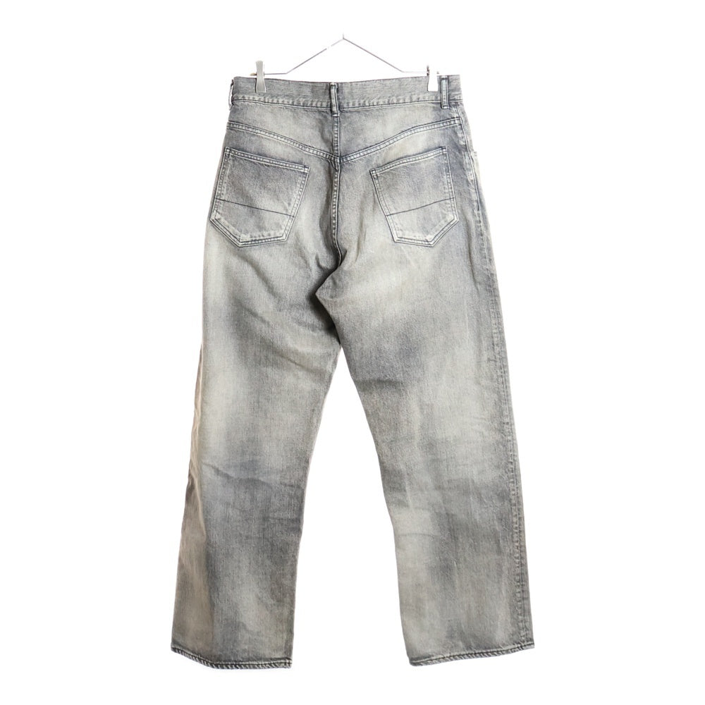 ANCELLM(アンセルム) 23AW AGING BLACK DENIM STRAIGHT 5P PANTS エイジング ストレート 5P デニムパンツ ブラック ANC-PT35-C