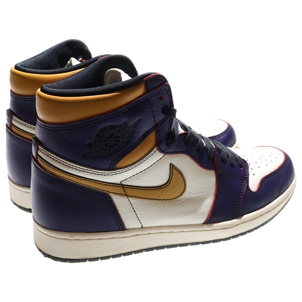 NIKE SB(ナイキエスビー) AIR JORDAN 1 RETRO HIGH LA TO CHICAGO エアジョーダン1 エルエー トゥー シカゴ ハイカットスニーカー イエロー/パープル US9.5/27.5cm CD6578-507