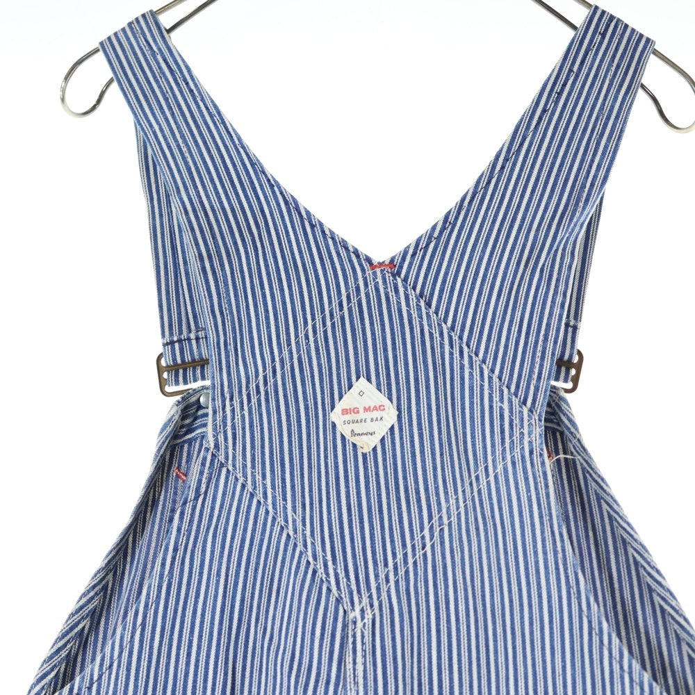 VINTAGE(ヴィンテージ) 60S VINTAGE BIG MAC ビッグマック ヒッコリー ストライプ ヴィンテージ オーバーオール パンツ ブルー