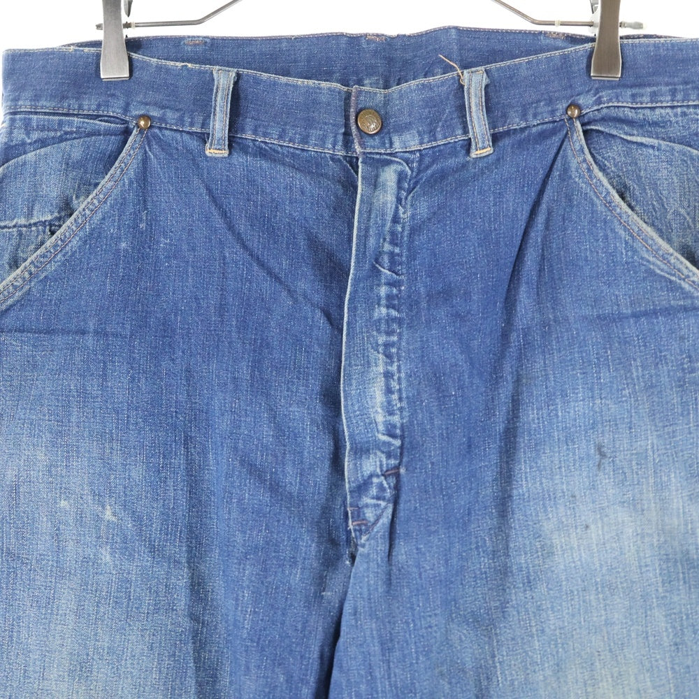 VINTAGE(ヴィンテージ) 60S VINTAGE STRONG RELIABLE ストロングリライアブル 両爪ZIP スナップボタン ヴィンテージ ペインターパンツ インディゴ