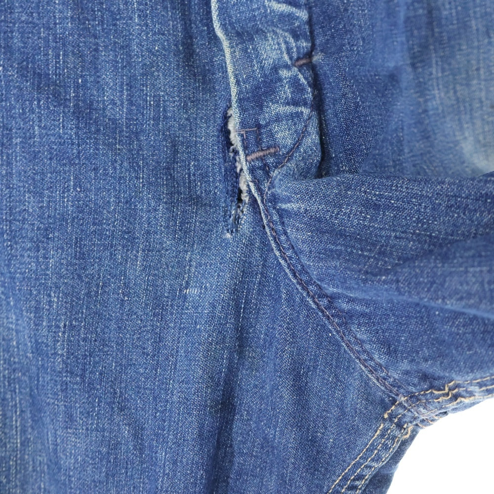 VINTAGE(ヴィンテージ) 60S VINTAGE STRONG RELIABLE ストロングリライアブル 両爪ZIP スナップボタン ヴィンテージ ペインターパンツ インディゴ