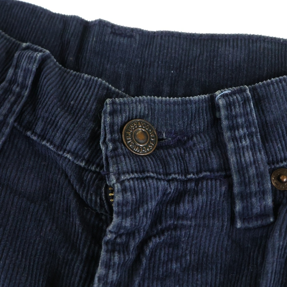Levi's(リーバイス) 80S VINTAGE 517 ボタン裏54 コーデュロイ ヴィンテージ ブーツカット フレアパンツ ネイビー