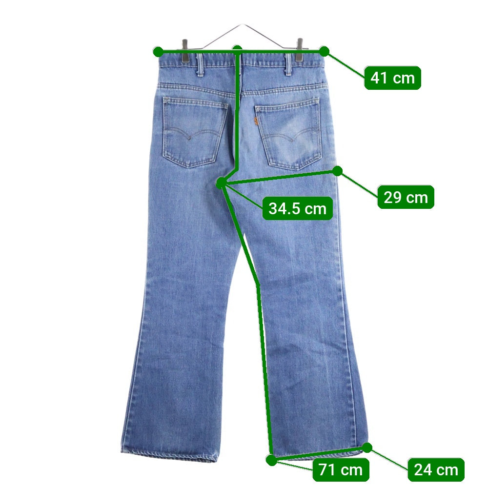 Levi's(リーバイス) 80S VINTAGE 646 ボタン裏8 オレンジタブ ベルボトム フレア ヴィンテージ デニムパンツ インディゴ