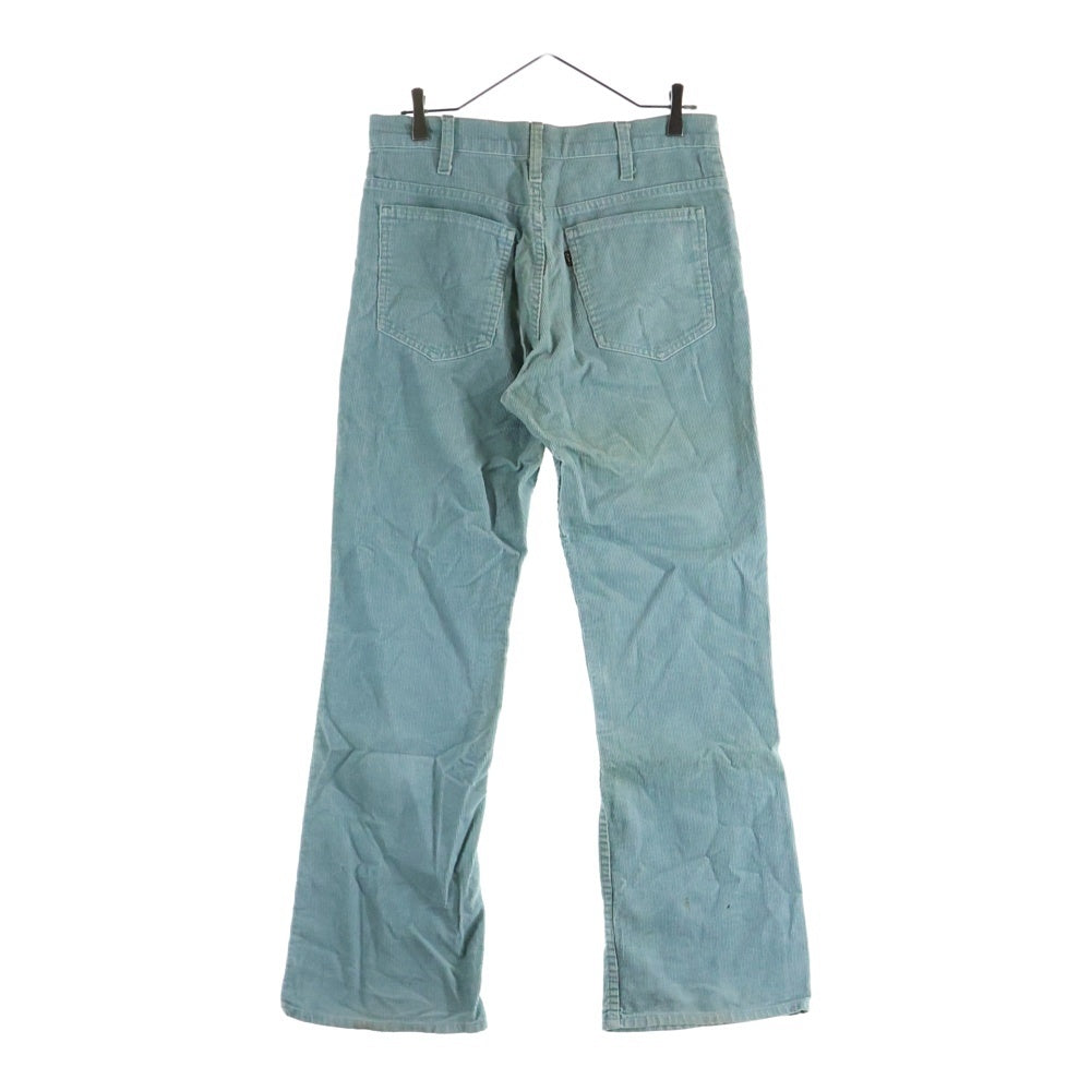 Levi's(リーバイス) 70S VINTAGE 517 ボタン裏10 コーデュロイ ヴィンテージ ブーツカット フレアパンツ ブルー