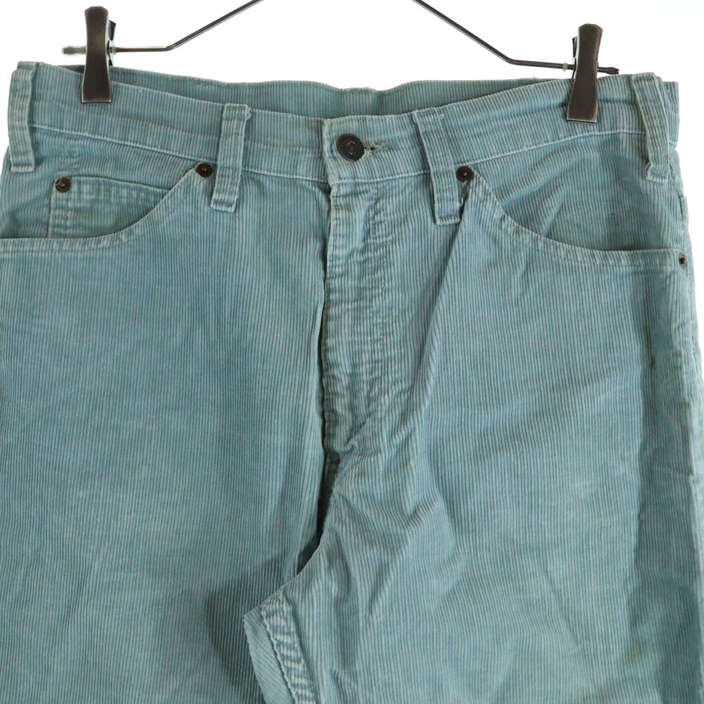 Levi's(リーバイス) 70S VINTAGE 517 ボタン裏10 コーデュロイ ヴィンテージ ブーツカット フレアパンツ ブルー