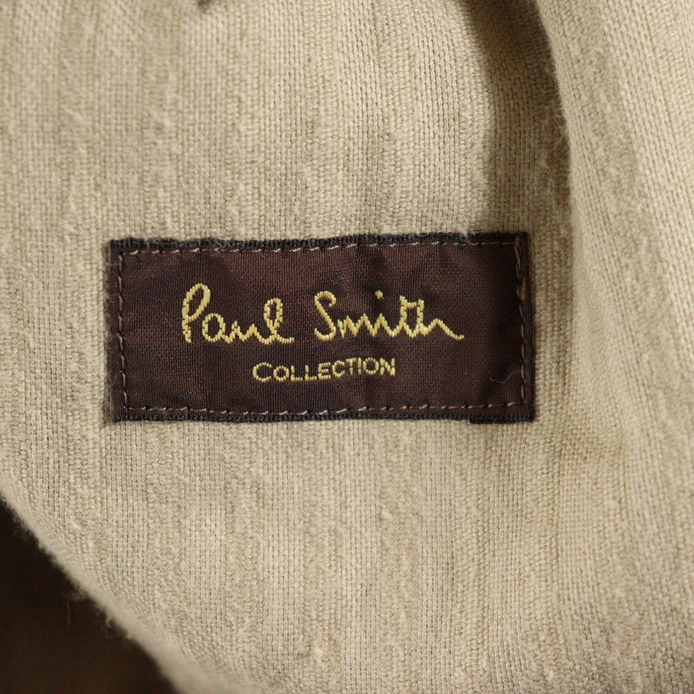 Paul Smith(ポールスミス) ブランケットステッチ コーデュロイ フーデット スモック ロングコート ジャケット ブラウン PN-0C-79783