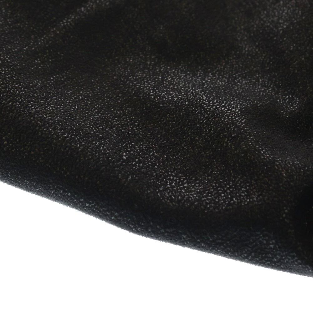 STELLA McCARTNEY(ステラマッカートニー) ファラベラ ミニ グレイン加工 ヴィーガンシャギーディア 2Way チェーンショルダー トートハンドバッグ ブラック/シルバー