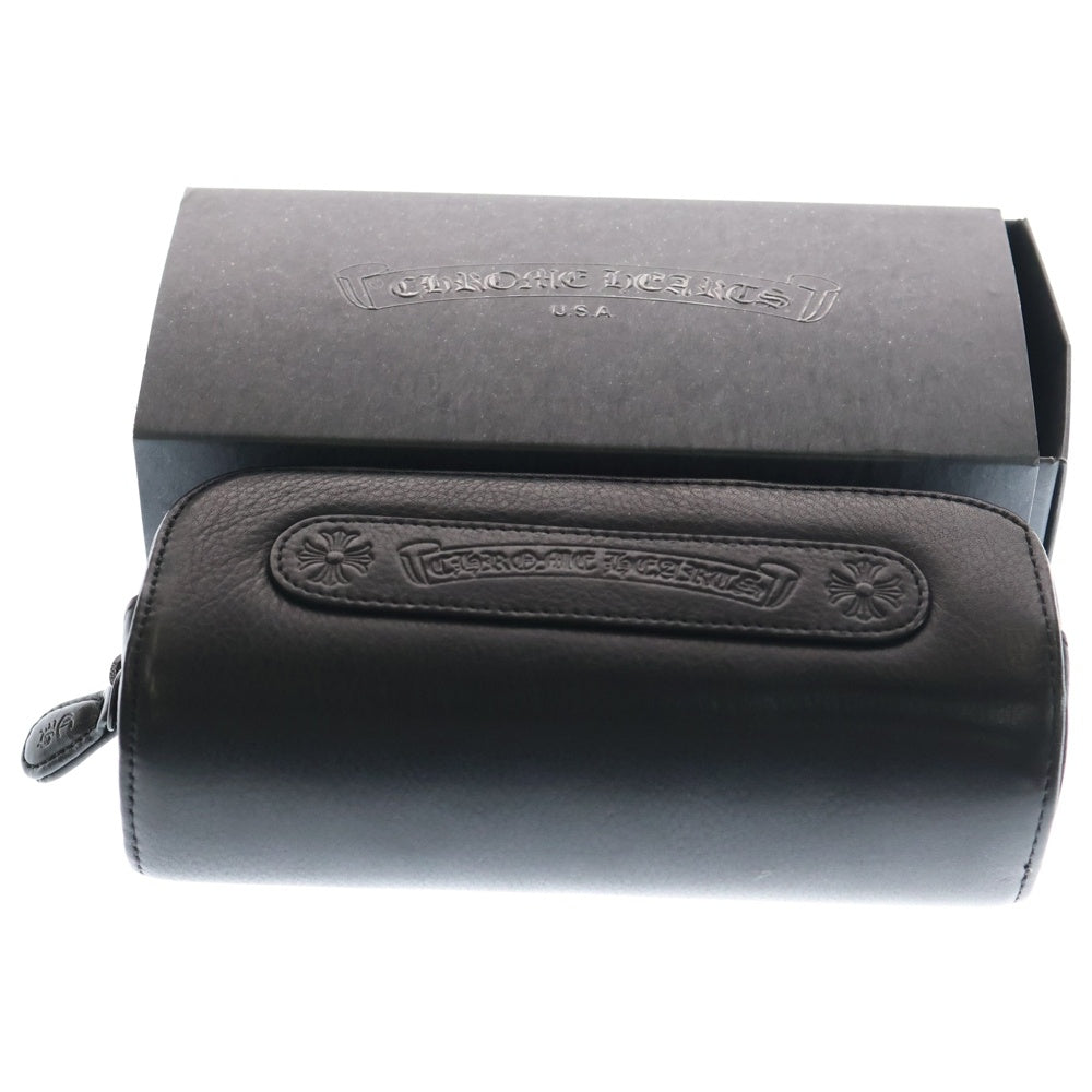 CHROME HEARTS(クロムハーツ) LIVING PROOF I ANTIQUE SILVER EBONY WOOD リビング プルーフ アンティークシルバー エボニー ウッド サングラス メガネ 眼鏡 ブラック 52-17-131