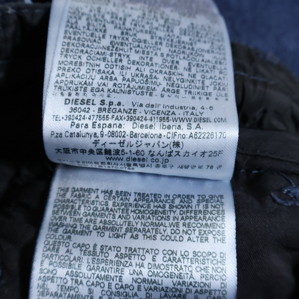 DIESEL(ディーゼル) JP-D-ANDRE-SHORT-S レイヤード加工 デニムショーツ ハーフパンツ インディゴ P01373