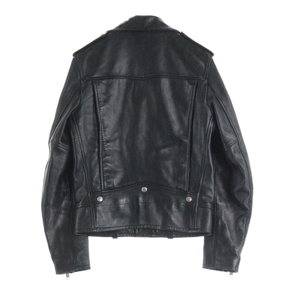 SAINT LAURENT PARIS(サンローランパリ) 15AW L01 CLASSIC MOTORCYCLE LEATHER RIDERS JACKET クラシックモーターサイクル ライダースジャケット レザー ブラック 397290 Y5YA1