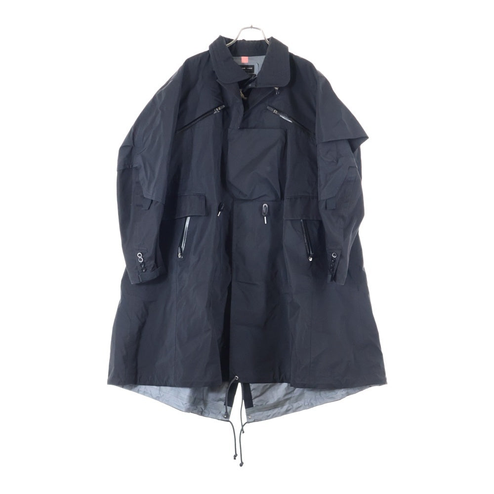 ACRONYM(アクロニウム) 22SS ×sacai TRENCH COAT サカイ ドッキング ナイロン トレンチコート ジップアップ ジャケット ブラック