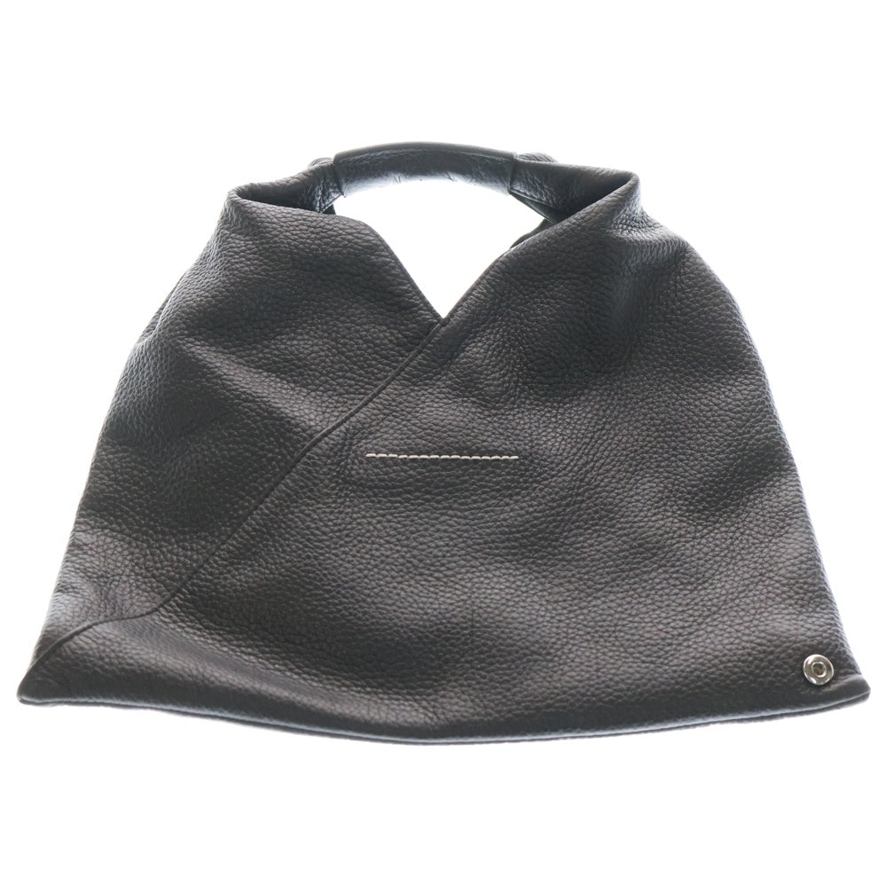 MM6 Maison Margiela(エムエムシックスメゾンマルジェラ) Zoom Logo Japanese Tote Small ズーム ロゴ ジャパニーズ レザー トート バッグ スモール ブラック S86WD0013
