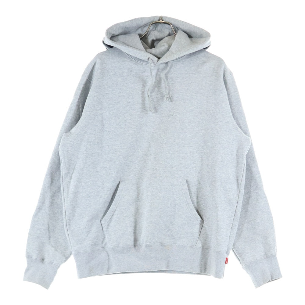 SUPREME(シュプリーム) 19AW Mirrored Logo Hooded Sweatshirt ミラード ロゴ フーデッド スウェット シャツ プルオーバーパーカー グレー