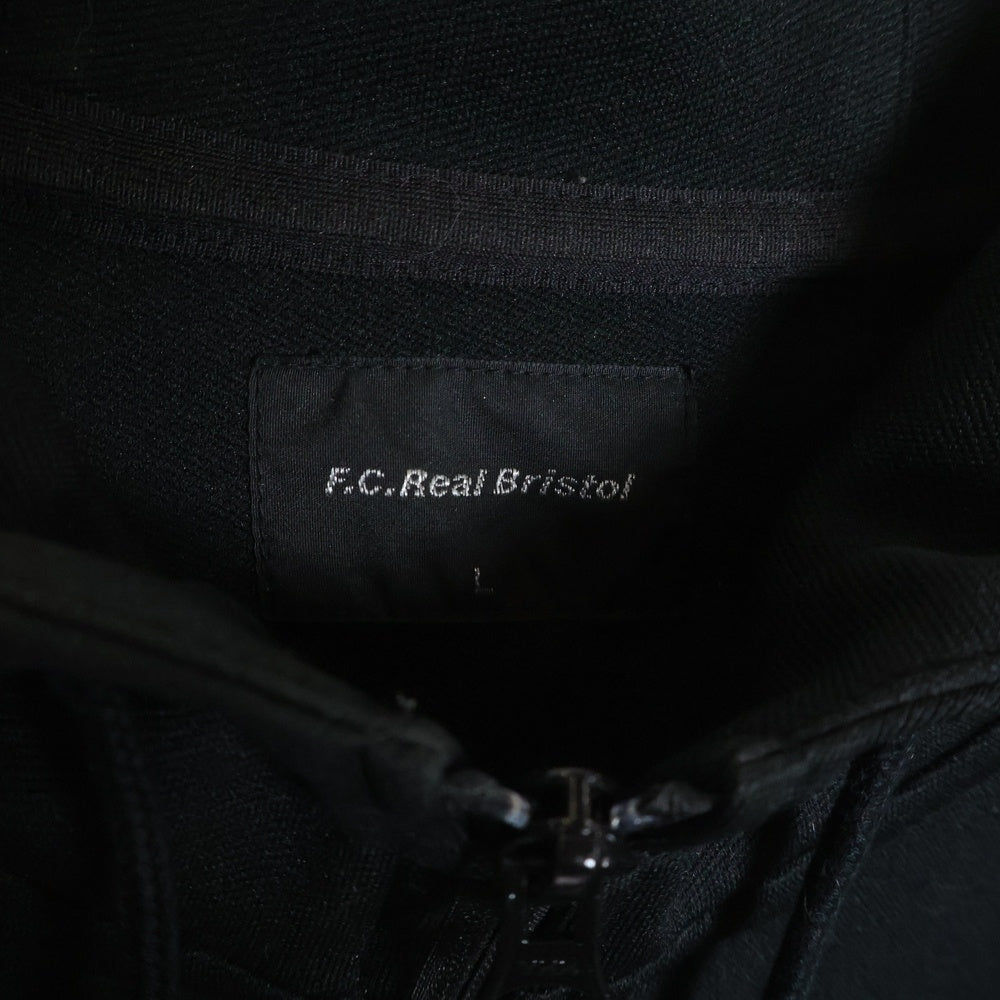 F.C.R.B./F.C.Real Bristol/FCRB(エフシーアールビー/エフシーレアルブリストル) FCRB TRACK JERSEY HOODIE トラック ジャージー フーディー ジャケット ブラック FCRB-156013