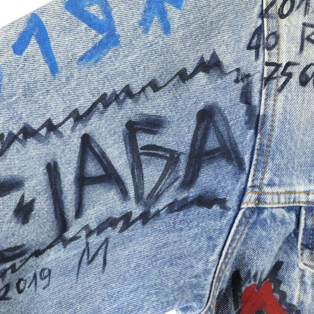BALENCIAGA(バレンシアガ) GRAFFITI DENIM JACKET グラフィック