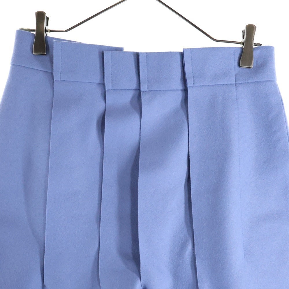 Sacai(サカイ) 23SS Wool Melton Skirt ウールメルトン スカート レディース ブルー 23-06955