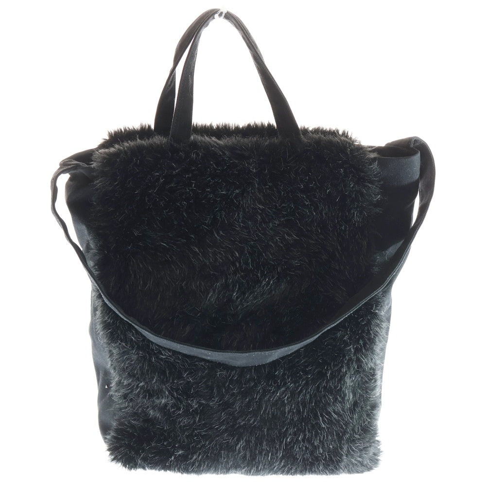 COMME des GARCONS HOMME PLUS(コムデギャルソンオムプリュス) エコファー 2WAY ハンド ショルダーバッグ ブラック PN‐K202