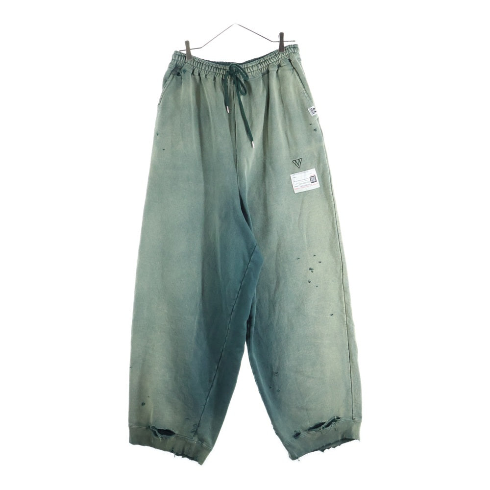 MAISON MIHARAYASUHIRO(メゾンミハラヤスヒロ) SUN FADED LIKE SWEAT PANTS サン フェード ライク イージースウェットパンツ グリーン A15PT554-0