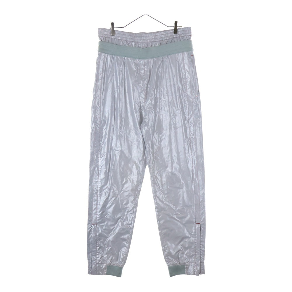 AMBUSH(アンブッシュ) LAYERD TRACK PANTS レイヤードデザイン リフレクター トラックパンツ シルバー AMBBTM-114