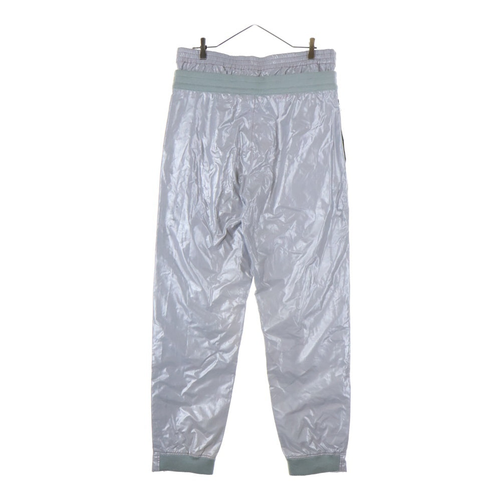 AMBUSH(アンブッシュ) LAYERD TRACK PANTS レイヤードデザイン リフレクター トラックパンツ シルバー AMBBTM-114