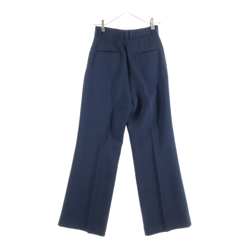 6 ROKU(ロク) 6 ROKU/ロク POLYESTER RAYON BOOTCUT PANTS ポリエステル レーヨン ブーツカットパンツ ネイビー 8614-202-0469