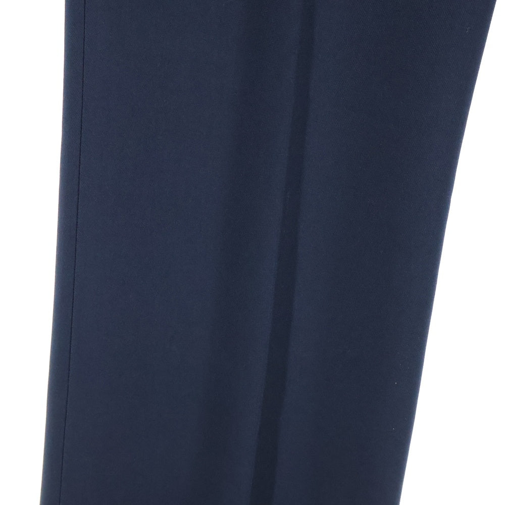 6 ROKU(ロク) 6 ROKU/ロク POLYESTER RAYON BOOTCUT PANTS ポリエステル レーヨン ブーツカットパンツ ネイビー 8614-202-0469