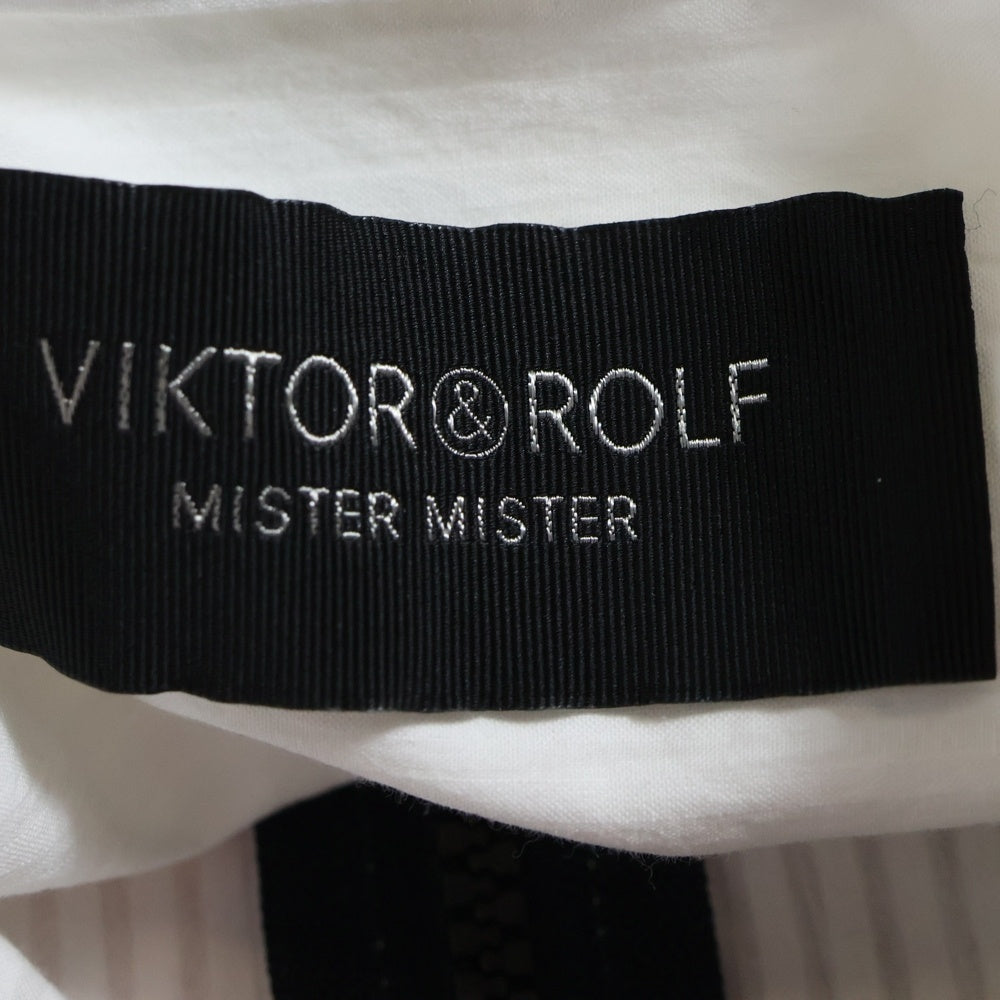 VIKTOR & ROLF(ヴィクターアンドロルフ) MUSHROOM GUY マッシュルームガイ プリント ハーフジップ 長袖シャツ ホワイト MSH352101121