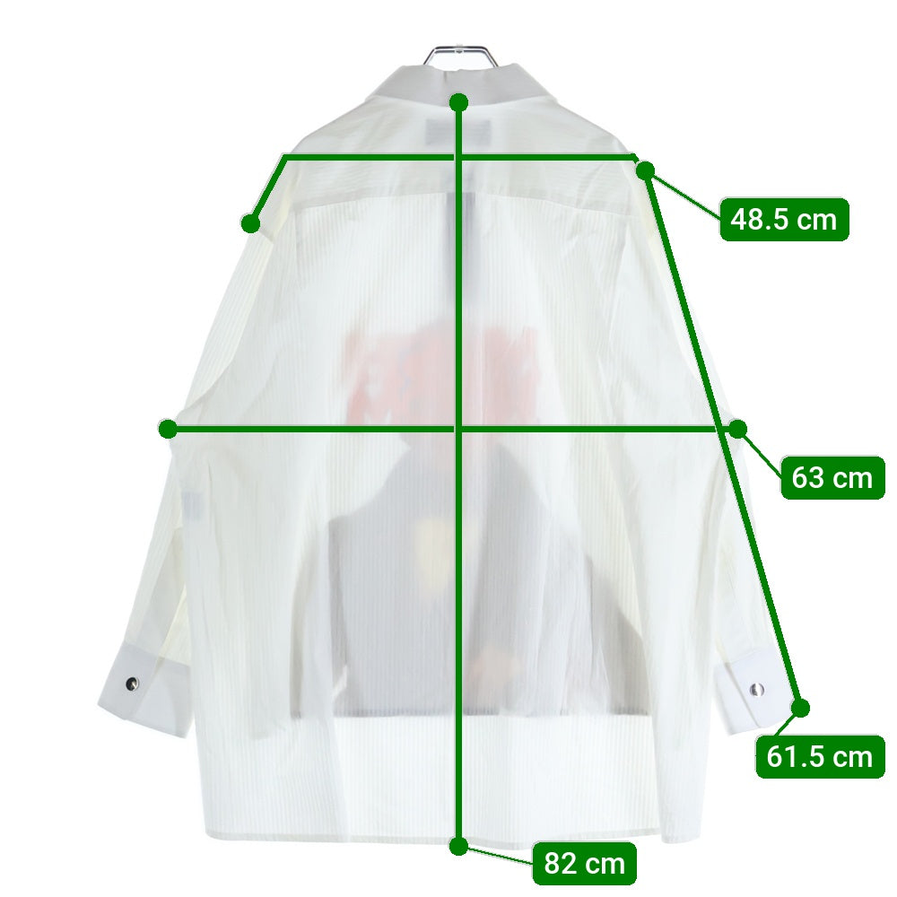 VIKTOR & ROLF(ヴィクターアンドロルフ) MUSHROOM GUY マッシュルームガイ プリント ハーフジップ 長袖シャツ ホワイト MSH352101121