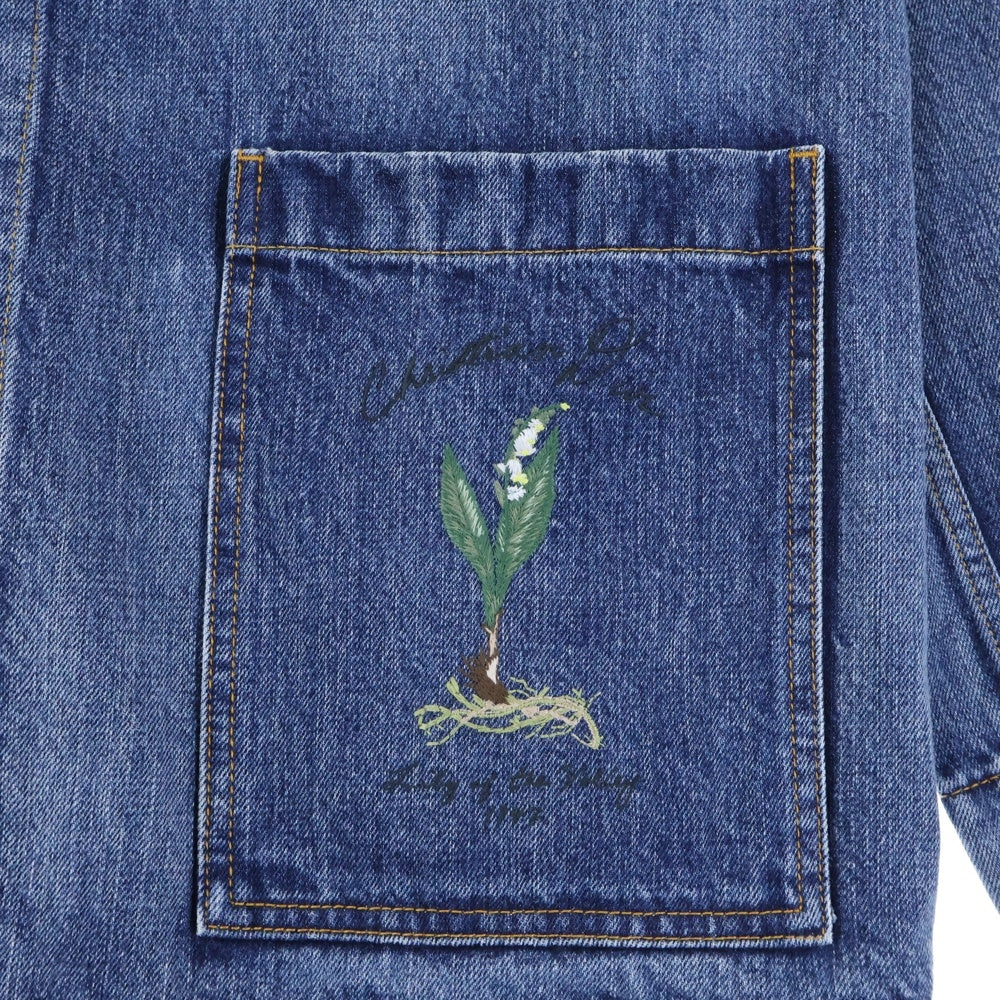 DIOR(ディオール) Lily of the Valley Overshirt リリー オブ ザ バリー オーバーシャツ カバーオール インディゴ 493D493AY552