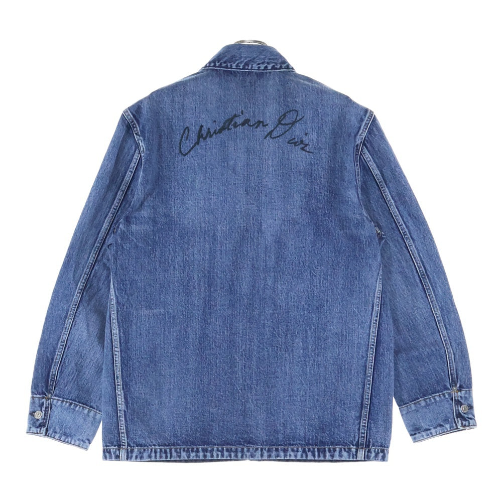 DIOR(ディオール) Lily of the Valley Overshirt リリー オブ ザ バリー オーバーシャツ カバーオール インディゴ 493D493AY552