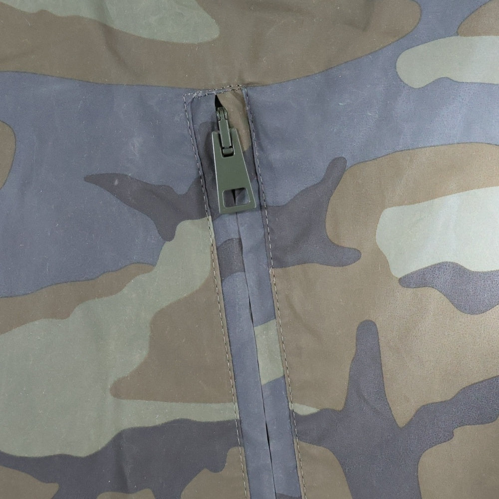 DRIES VAN NOTEN(ドリスヴァンノッテン) メッシュ 切替 リフレクティブ カモ ジップアップ ジャケット カーキ