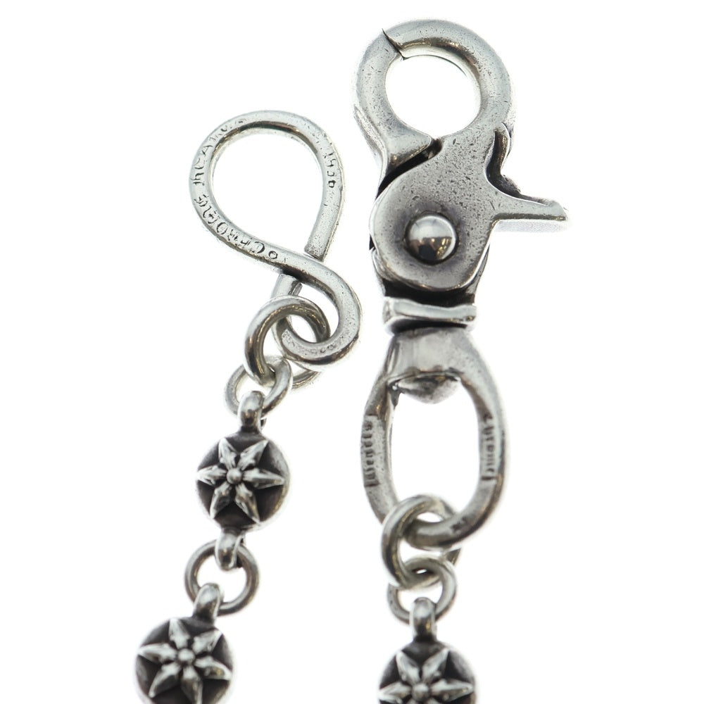 CHROME HEARTS(クロムハーツ) 2BALL SHORT-S/1クリップショート スターボール ウォレットチェーン シルバー