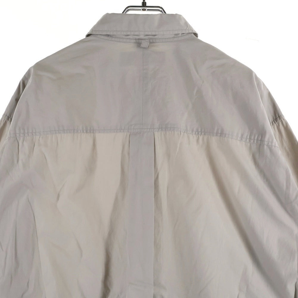 NEIGHBORHOOD(ネイバーフッド) 21AW TRAD C-SHIRT ロゴプリント トラッドコットン 長袖シャツ グレー 212SPNH-SHM01