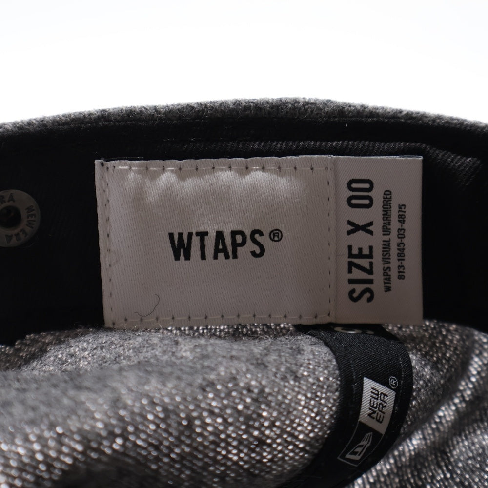 WTAPS(ダブルタップス) 24AW ×NEWERA 9TWENTY WONY FLANNEL ニューエラ ロゴ刺繍 ウール ウォニーフランネル 6パネルキャップ 帽子 グレー 242NENED-HT01