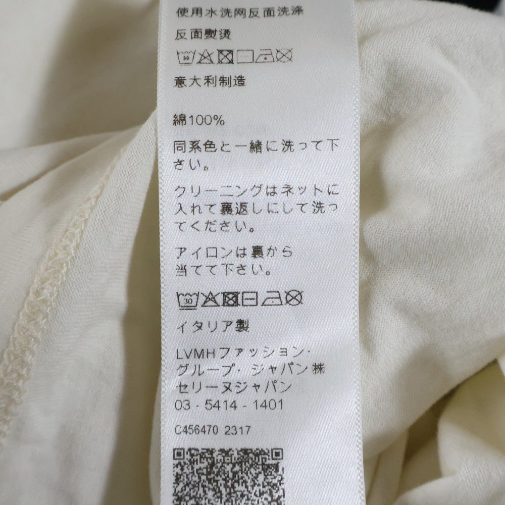 CELINE(セリーヌ) 23AW Loose T-Shirt ルーズ ロゴプリント リンガー 半袖Tシャツ カットソー ホワイト 2X49I671Q.01QF