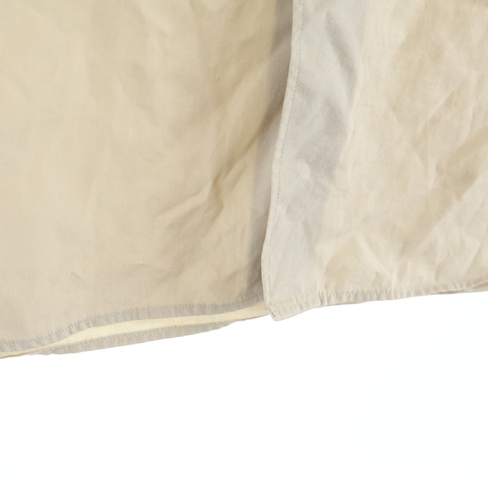 EDIFICE(エディフィス) ×THOMAS MASON トーマスメイソン レギュラーカラー チェストポケット 長袖シャツ ベージュ 20-050-300-1005-1-0