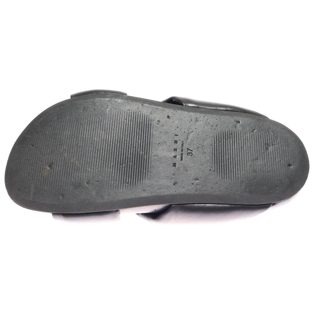 MARNI(マルニ) BUBBLE バブル ツイストレザー サンダル ブラック レディース SAMS018703