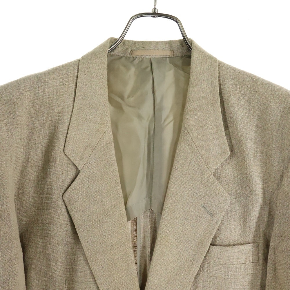 COMME des GARCONS HOMME(コムデギャルソンオム) リネン 2B シングルテーラードジャケット ベージュ HJ-02008