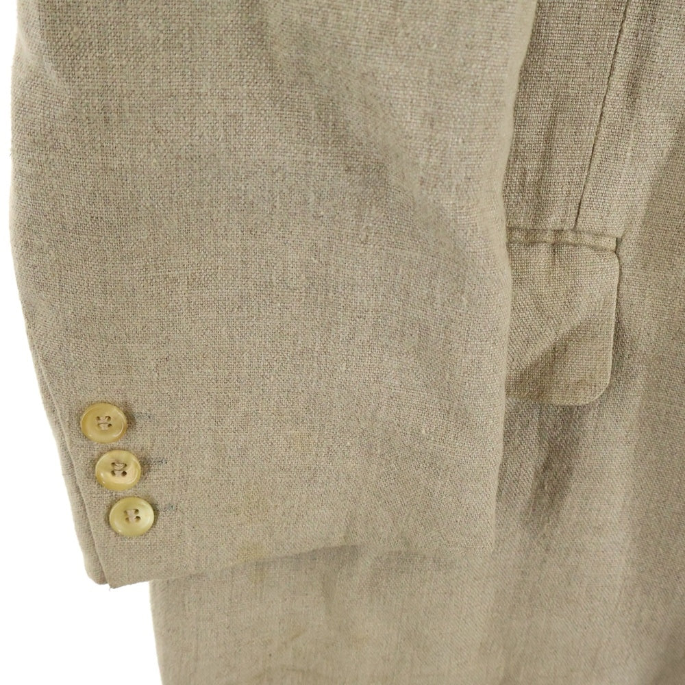 COMME des GARCONS HOMME(コムデギャルソンオム) リネン 2B シングルテーラードジャケット ベージュ HJ-02008