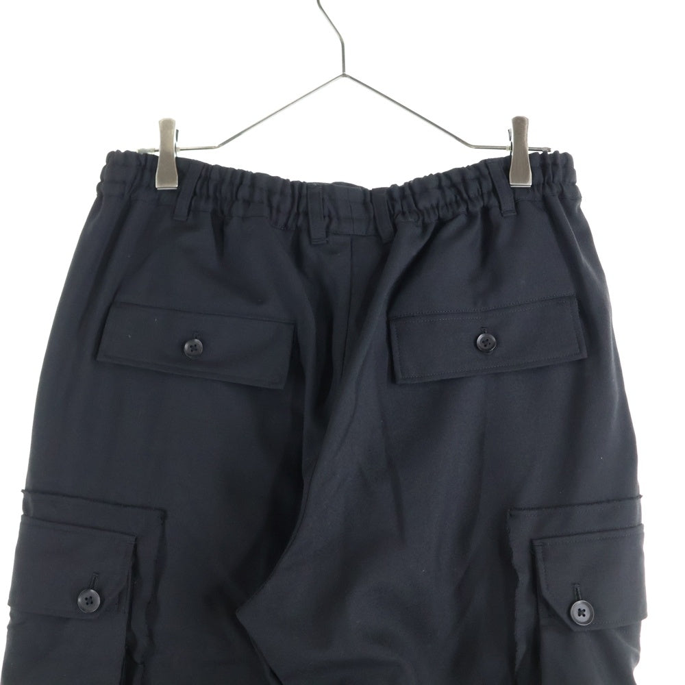 Ground Y(グラウンドワイ) 14AW T/W Gabardine Military Cargo Pants ギャバジンミリタリー カーゴパンツ ブラック GA-P21-100