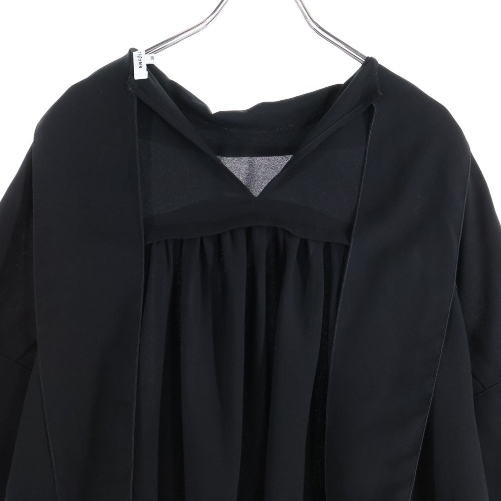 ENFOLD(エンフォルド) PEライトジョーゼット スカーフネック ドレス