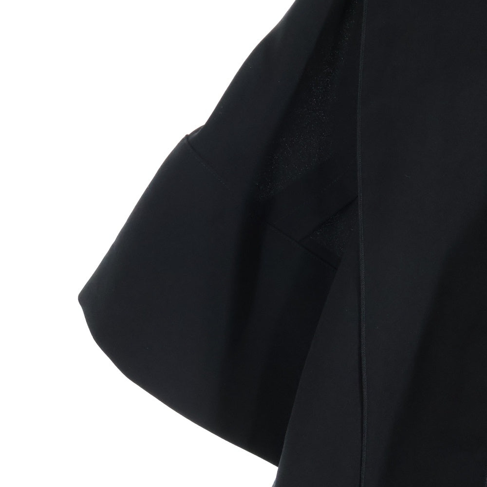 ENFOLD(エンフォルド) PEライトジョーゼット スカーフネック ドレス ワンピース ブラック レディース 300FA433-1590