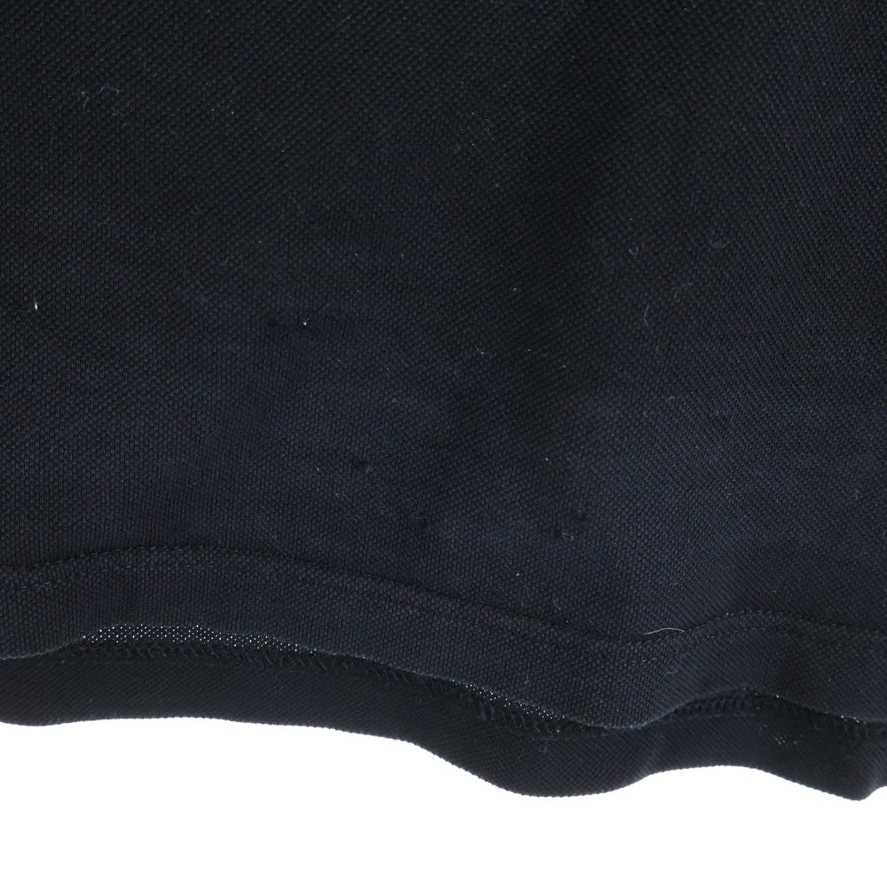 PRADA(プラダ) フロントトライアングルロゴ コットン 半袖ポロシャツ ブラック UJN444 S181 XGS