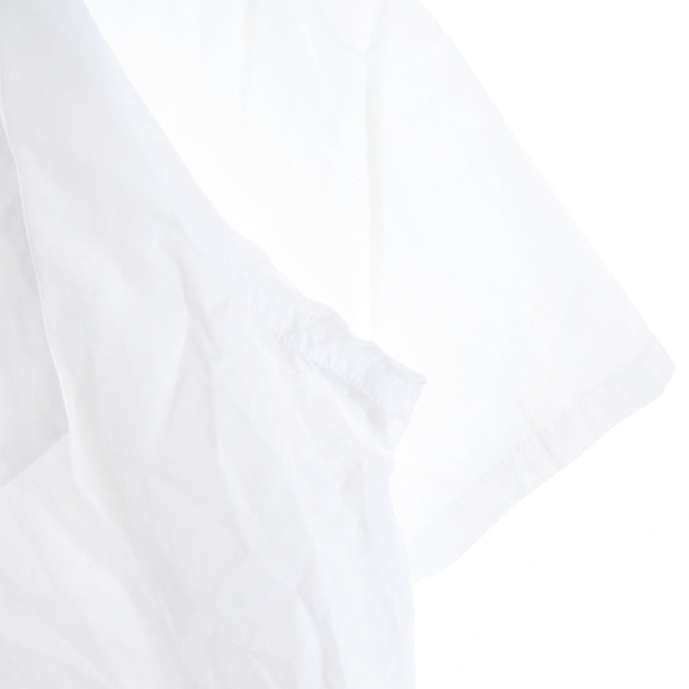 PRADA(プラダ) フロントポケット トライアングルロゴ オープンカラー 半袖シャツ ホワイト UCS339 S211 1W70