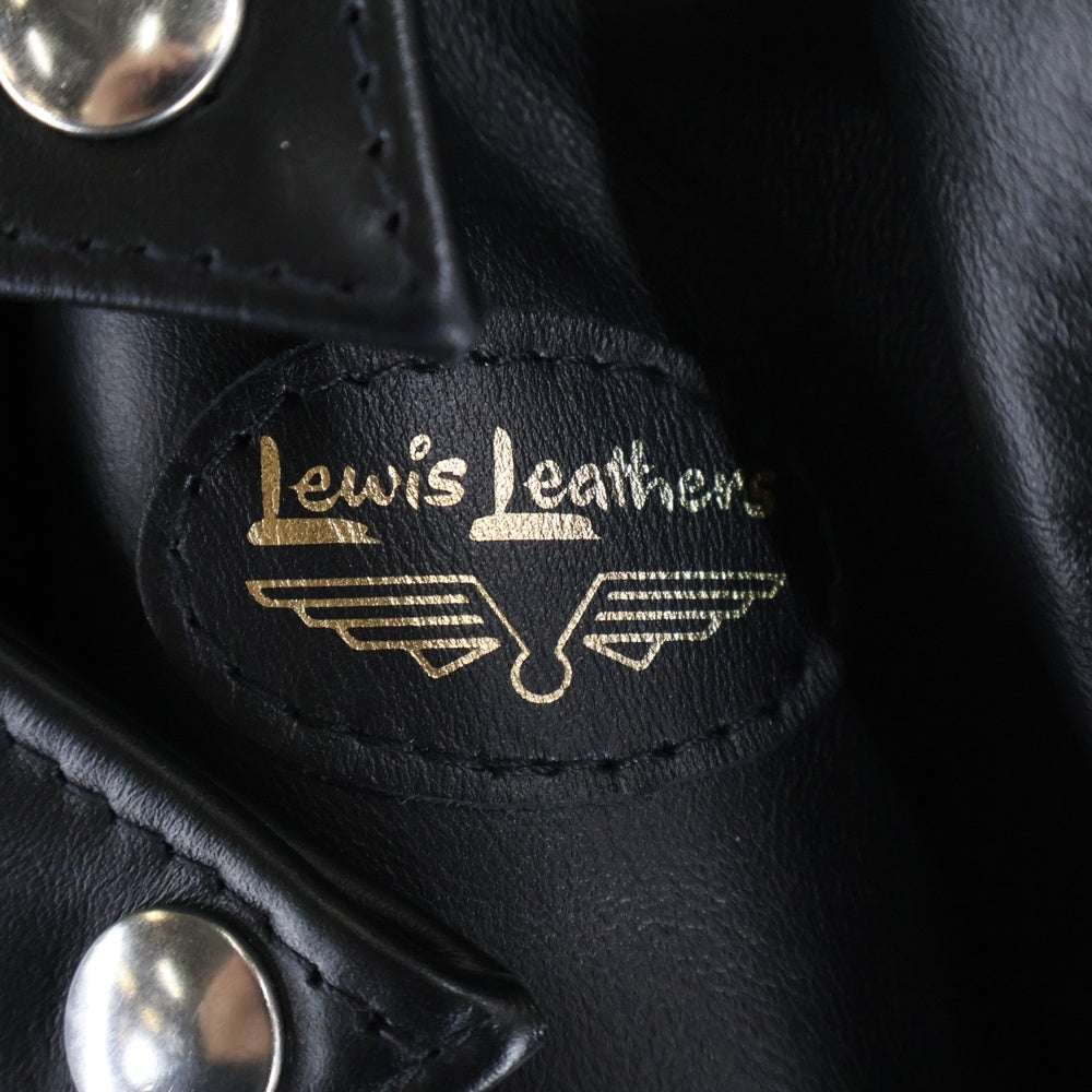 Lewis Leathers(ルイスレザー) 441TH CYCLONE TIGHT FIT サイクロン タイトフィット ホースハイド ダブルライダース レザージャケット ブラック